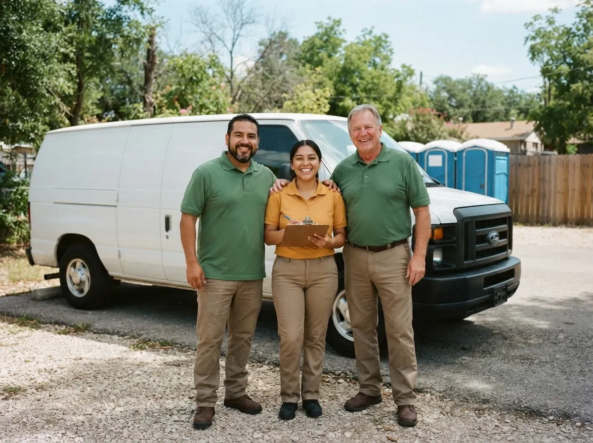 The Oakline Portable Toilets team — portable toilet rentals in San Antonio, TX